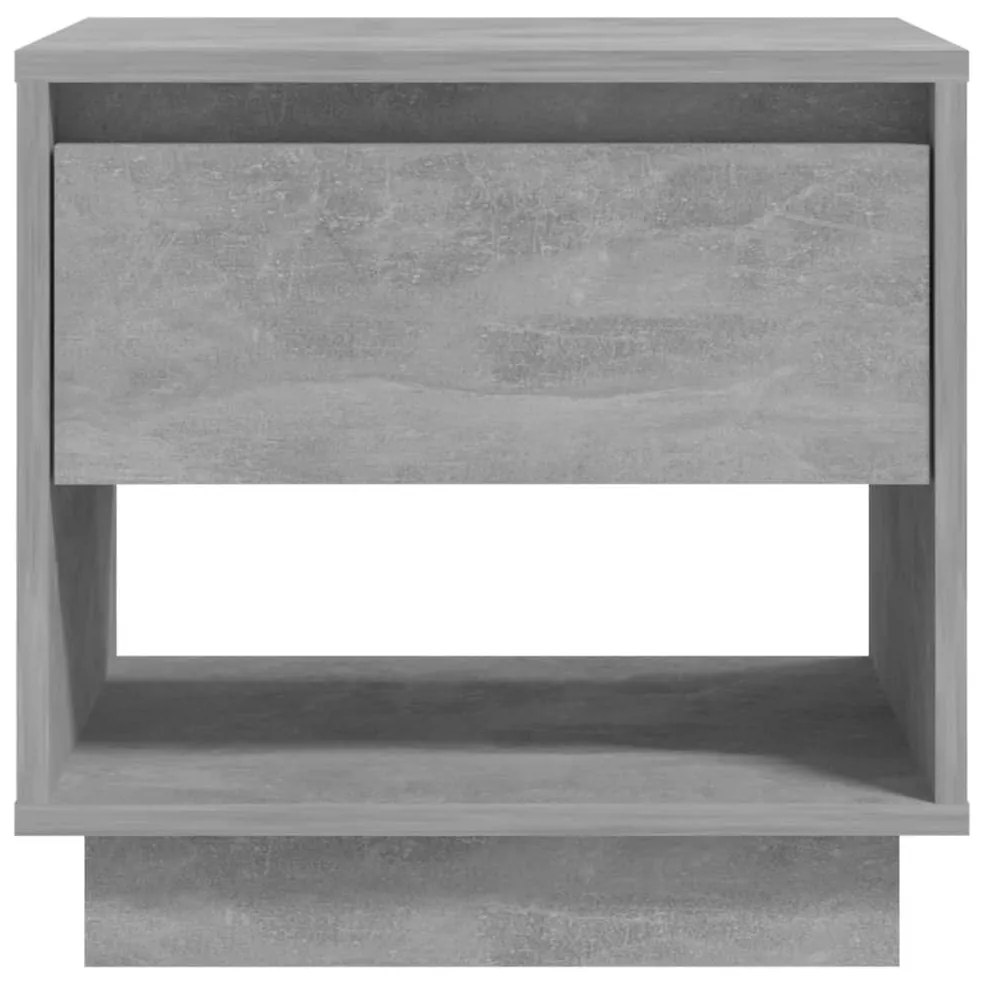 Betonszürke szerelt fa éjjeliszekrény 45x34x44 cm