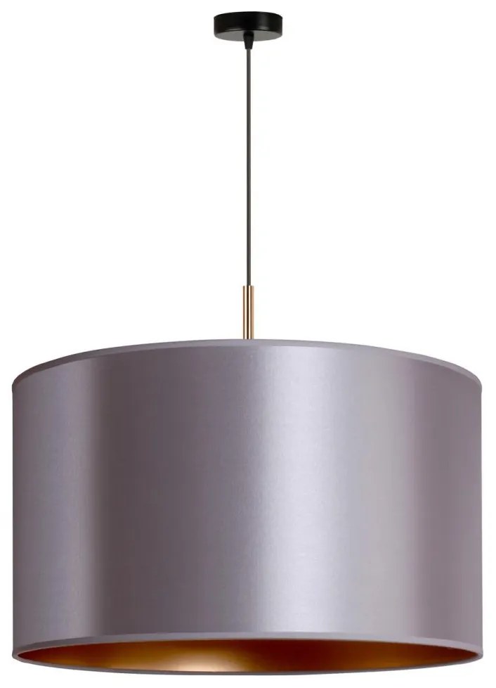 Duolla Duolla - Csillár zsinóron CANNES 1xE27/15W/230V á. 50 cm ezüst/réz DU602341