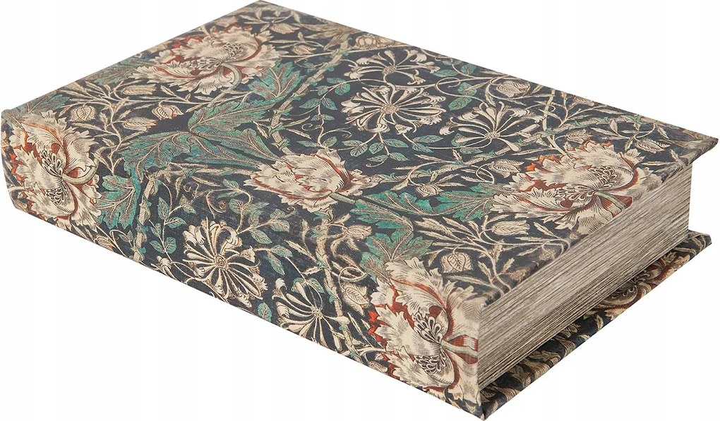 Doboz, Mint Egy Hamis Könyv Apróságok Ékszerek Ajándék Könyvespolc Virágok