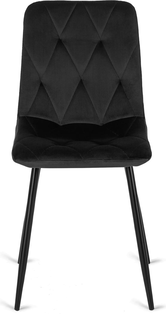 Szék fekete színben, bársony kárpittal. ROBIN