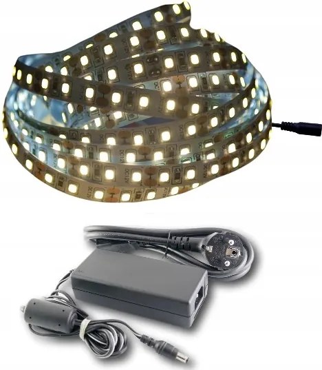 Kész szett Led szalag 2835 sűrű 120LED/m fehér meleg konyhabútor 3m