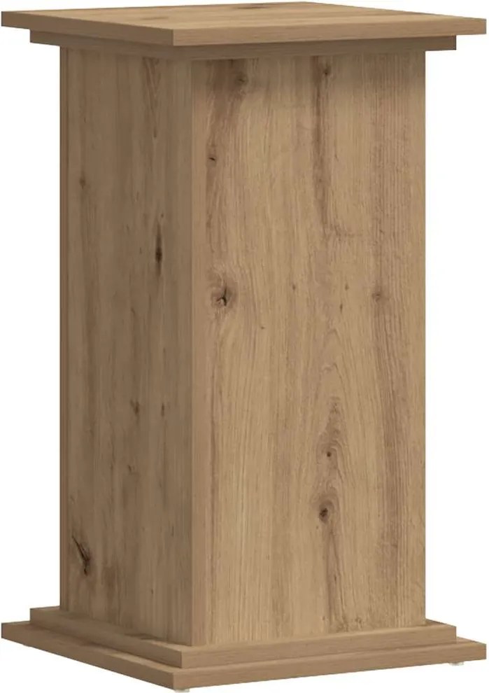 vidaXL kézműves tölgy színű szerelt fa növényállvány 33 x 33 x 60 cm