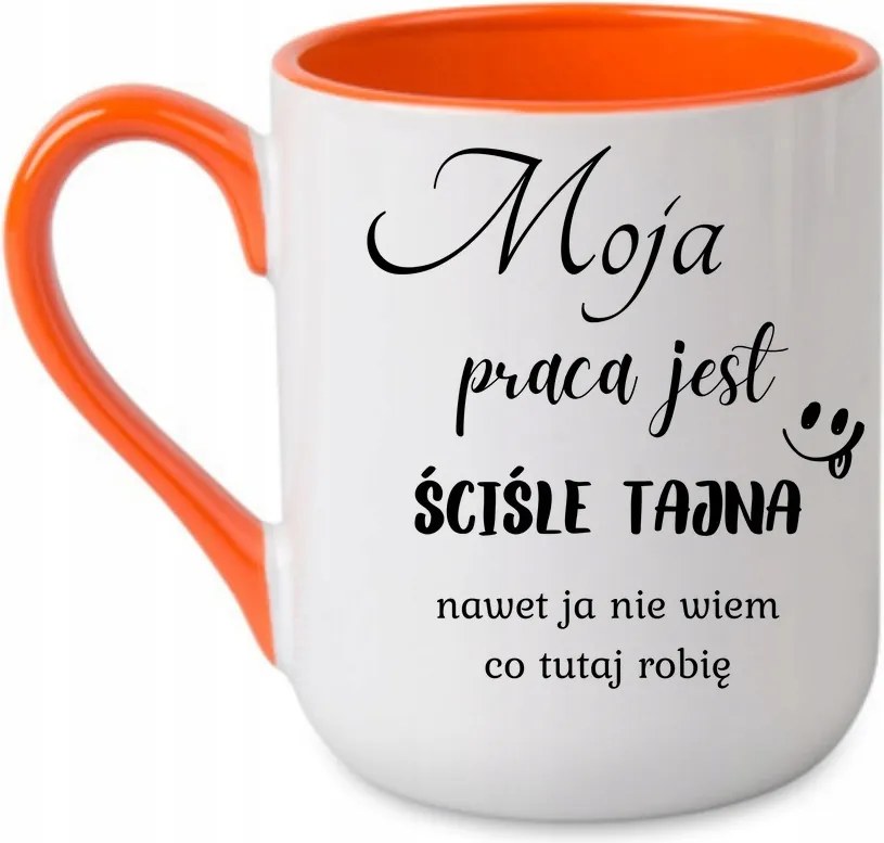 Coffee bögre A munkám szigorúan titkos, még én sem tudom Narancs 330