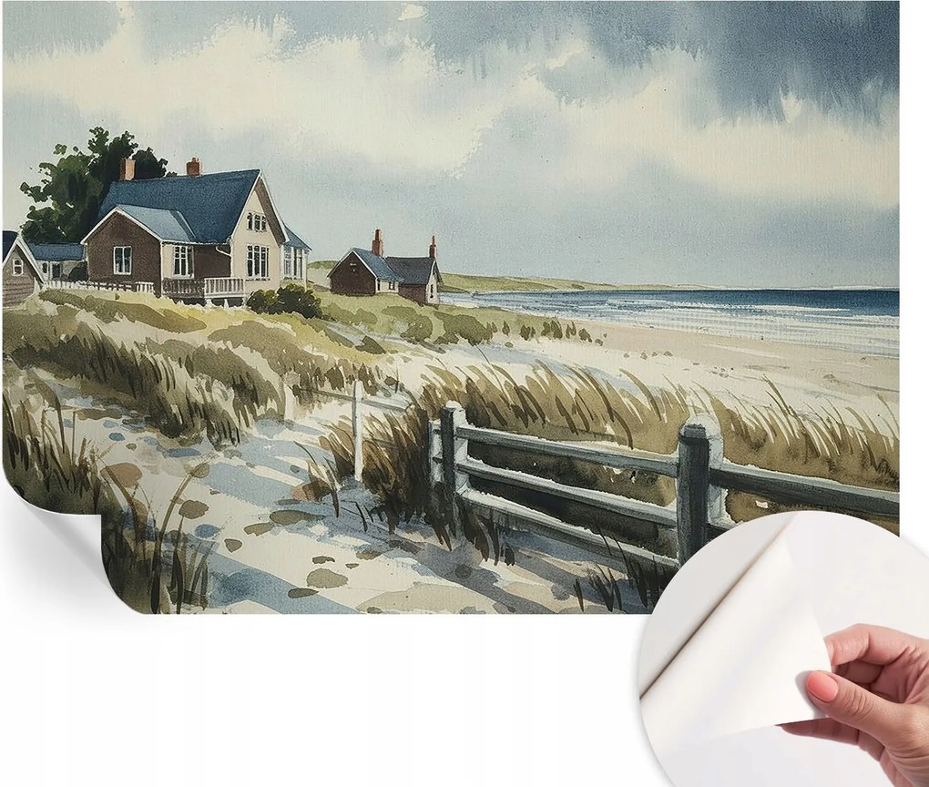 Öntapadós Dekoratív Fotótapéta Hálószobába Strand dűnék 152x104 cm