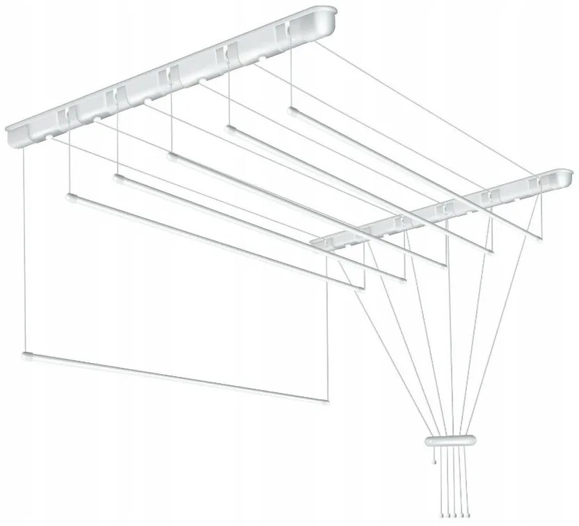 Erga Erga, mennyezeti akasztó ruhaszárításhoz 5x140 cm, fehér, ERG-SEP-10SUSSUF5PP14