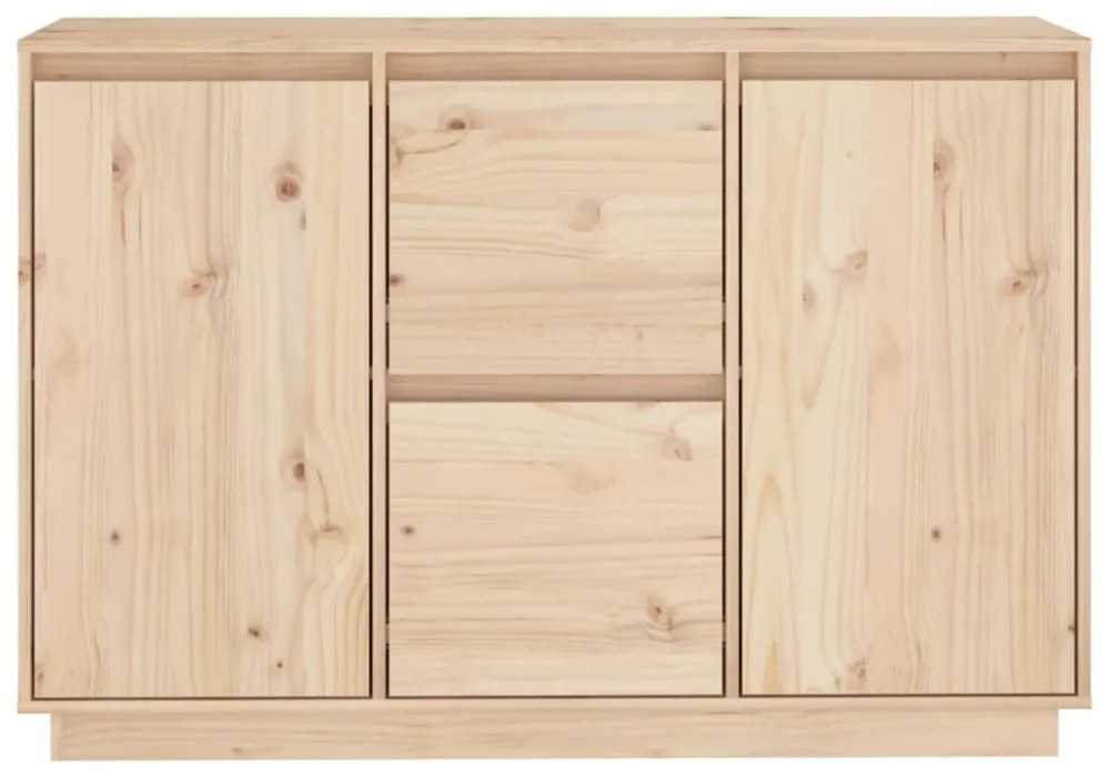 tömör fenyőfa tálalószekrény 111 x 34 x 75 cm