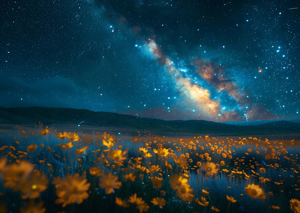 Poszter 59,4x42cm Éjszakai égbolt