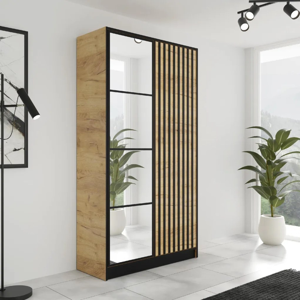 Eden2 2D Gardróbszekrény 104,8cm, Arany Tölgy