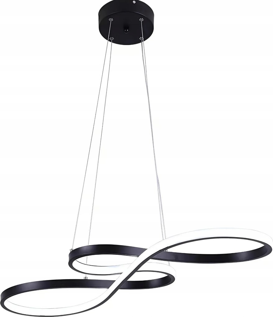 Mennyezeti Lámpa Led Függeszték Fekete 77CM Csillár Modern Semleges Szín