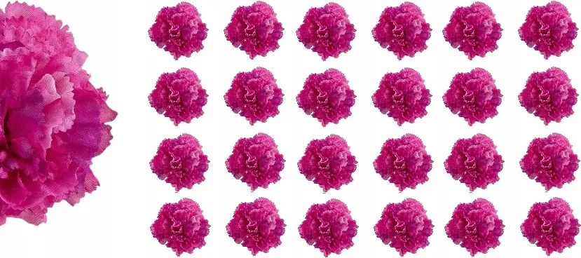 24x Virág Mesterséges Szegfű Termék nád kompozíció Mesterséges szegfű