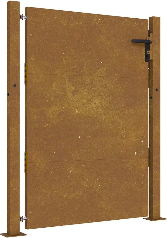 vidaXL Corten acél kerti kapu 100x125 cm