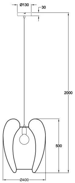 Fabas Luce 3677-45-101 - Csillár zsinóron CAMP 1xE27/40W/230V fekete