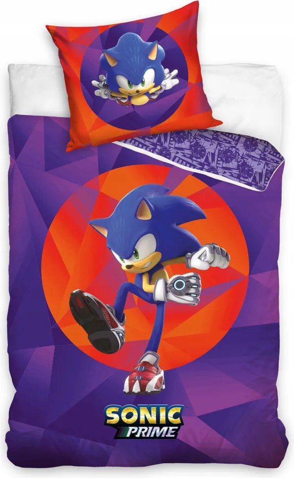 Sonic a sündisznó Purple ágyneműhuzat 140×200cm, 70×90 cm
