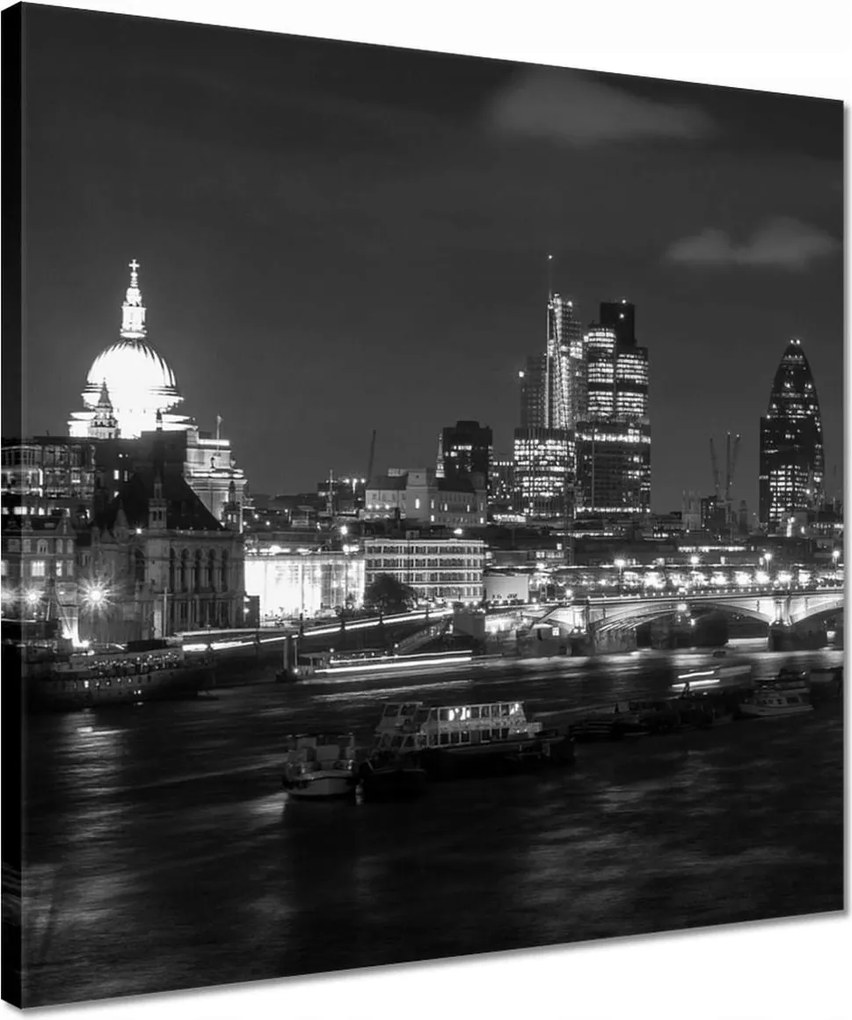 Vászonkép 40x40 London éjszakai tájkép