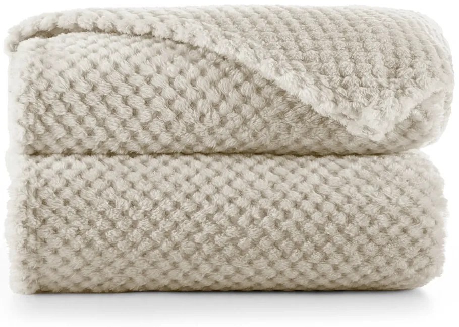 Henry világosbarna mikroszálas takaró, 170 x 210 cm - DecoKing