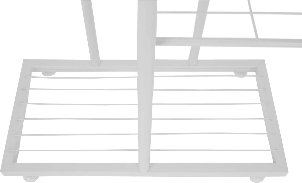 Fém állvány a virágokra, fehér, BAMIR TYP 2