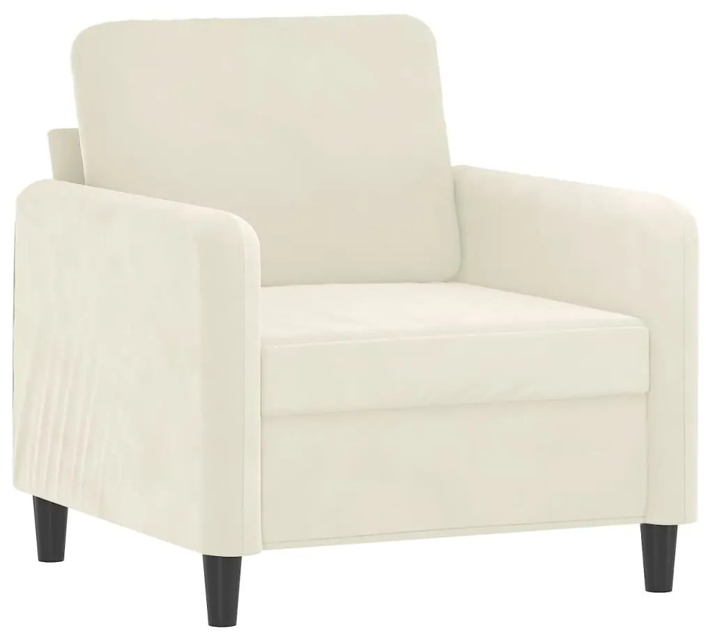 3 részes krém bársony ülőgarnitúra