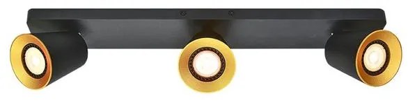 Lámpa Mennyezeti lámpatest Elli, 4588,AC220-240V, 50/60 Hz, IP 20 3*GU10 ,max. 20 W, hármas, fekete