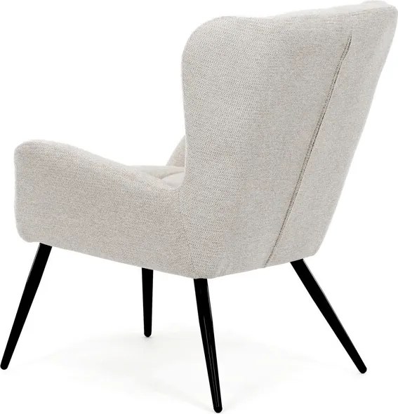 Füles fotel, bézs, szövet, AK-H9206 CRM2