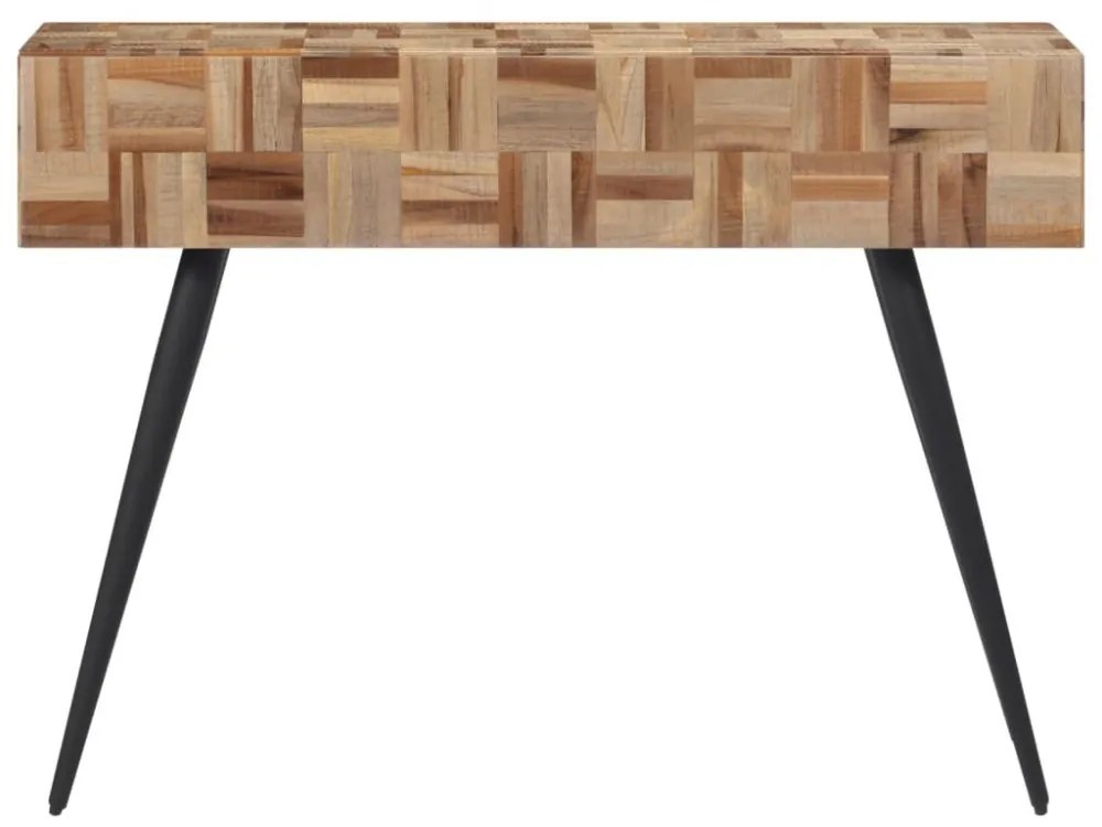 tömör újrahasznosított tíkfa tálalóasztal 110 x 34 x 80 cm