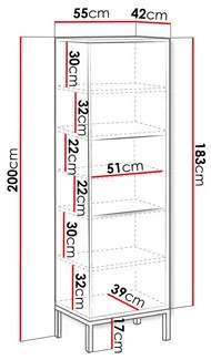 Vitrin Madrealla 200 (fehér + fényes fehér + arany) . 1106296