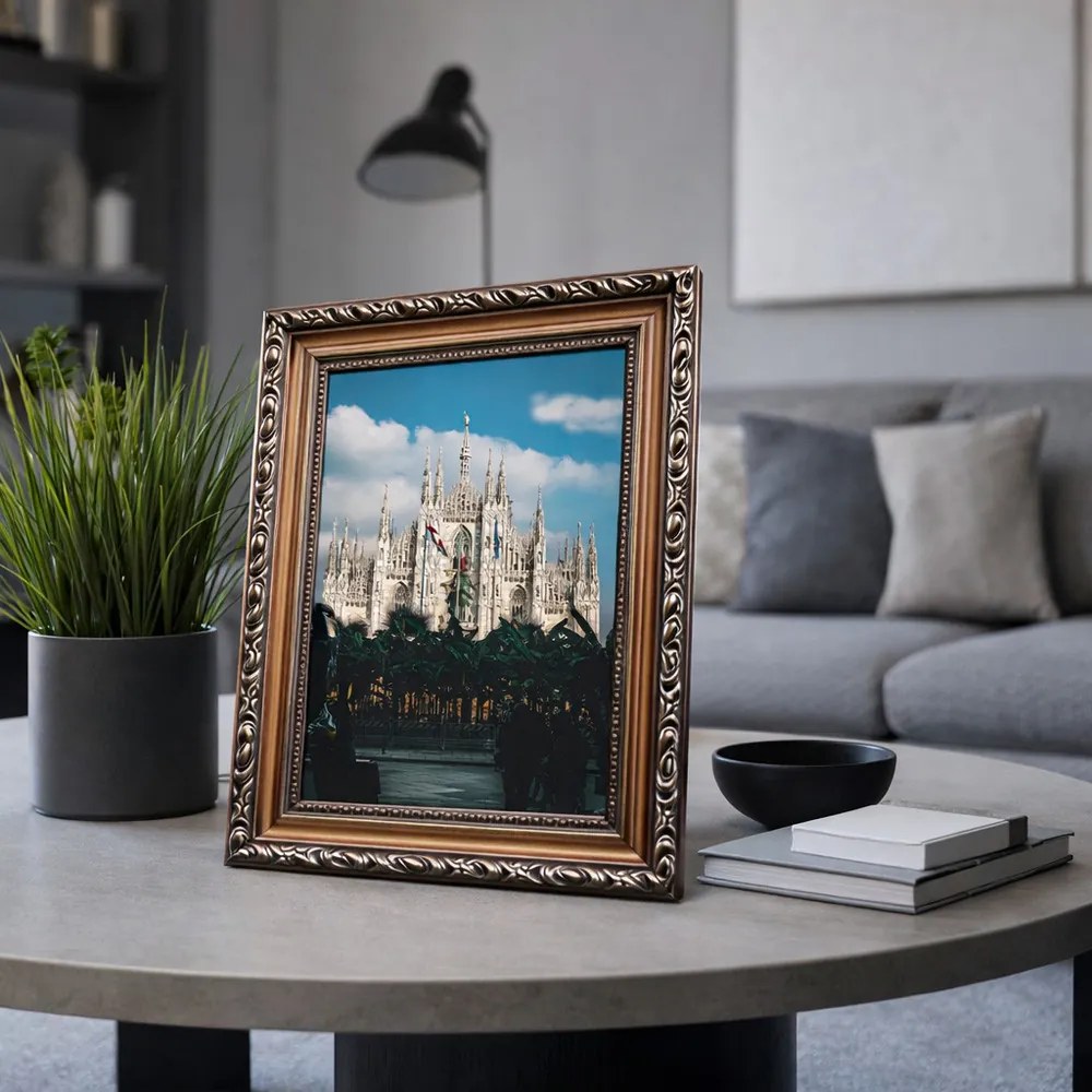 Milánó képkeret arany, egyedi méretre