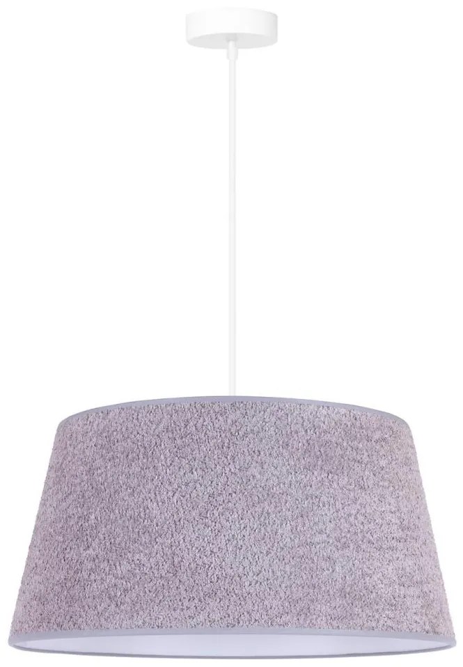 Duolla - Csillár zsinóron BOUCLE 1xE27/15W/230V á. 50 cm szürke