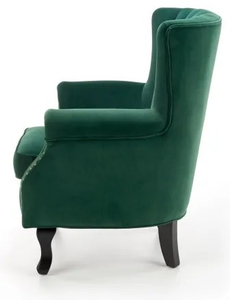 Fotel CLARUS sötétzöld