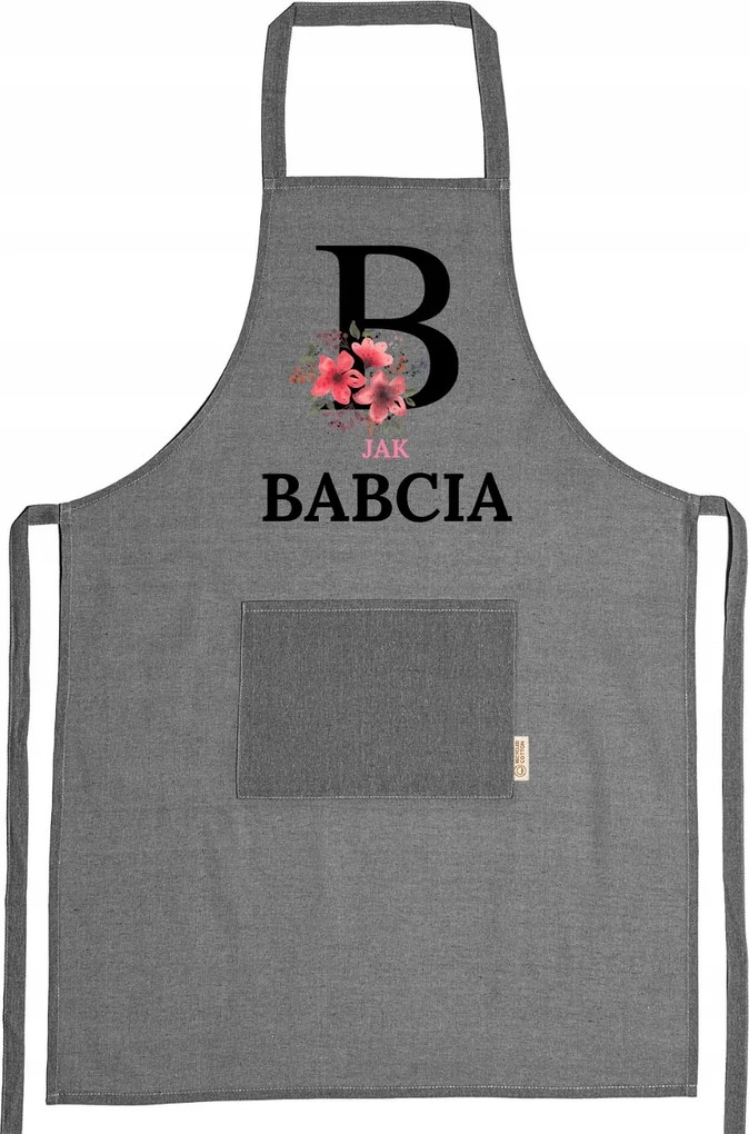 Újrahasznosított Pamut Kötény Öko Ajándék Nagymama Nap Nagymama