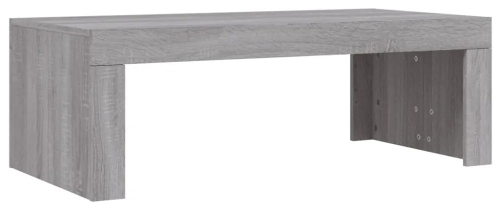szürke sonoma színű szerelt fa dohányzóasztal 102 x 50 x 36 cm