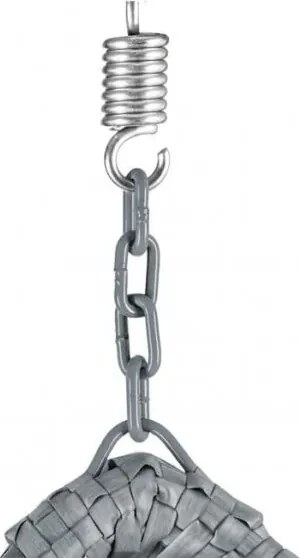 Szürke függőszék KOKON állvány nélkül, világos párna