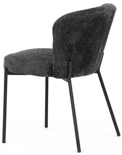 Étkezőszék szürke bouclé szövettel. CT-W1077 GREY2