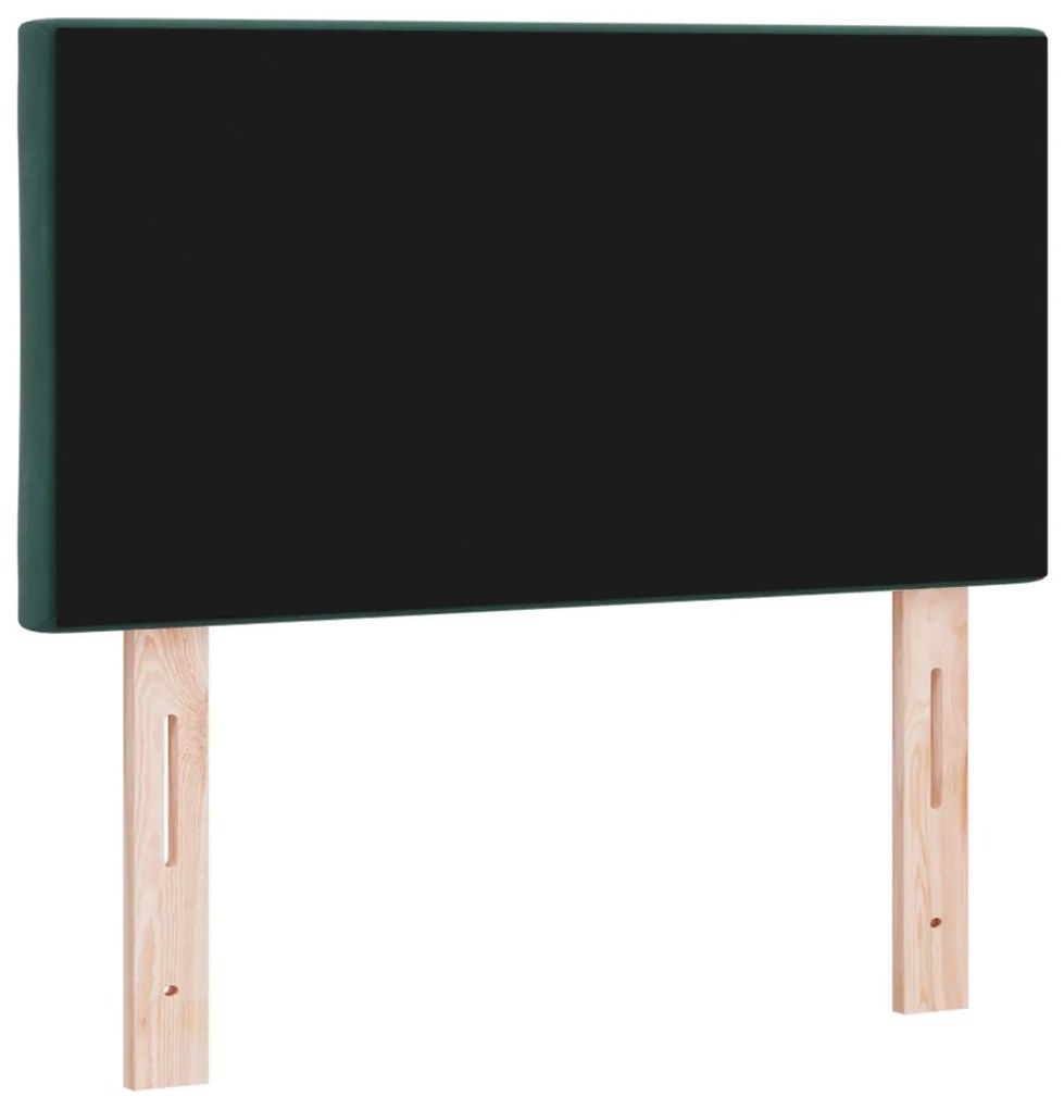 LED Fejtámla LED -es lámpákkal Sötétzöld 80 cm Bársony