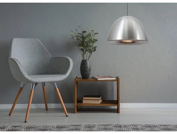 Klausen 111044 - Csillár zsinóron REVOLVE 1xE27/11W/230V matt króm