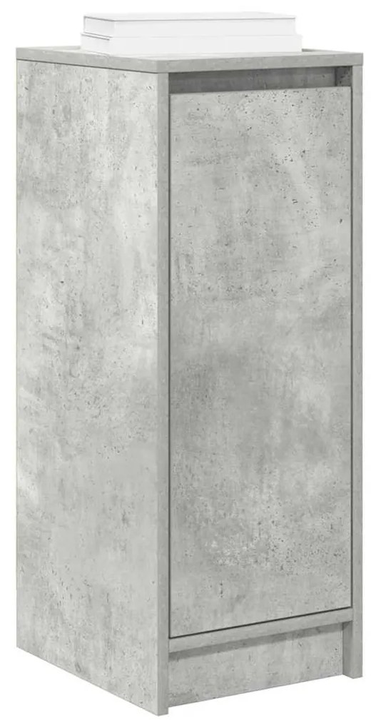 betonszürke szerelt fa cipőszekrény 29,5x34x76 cm