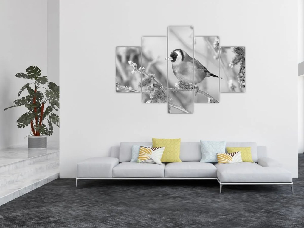 Kép - Egy madár télen (150x105 cm)