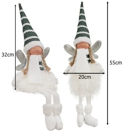 Tündér - Karácsonyi figura ülő Ruhhy 22339