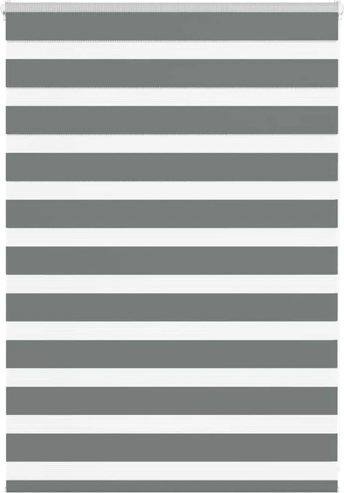 vidaXL zebrafüggönnyel sötét szürke szövetszélesség 105,9cm poliészter
