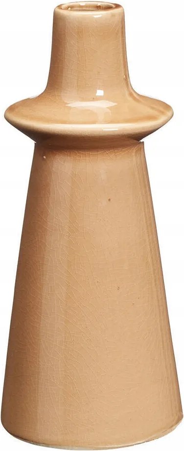 Kézzel Készített Agyag Váza Mázas krakk 11 cm x 26 cm