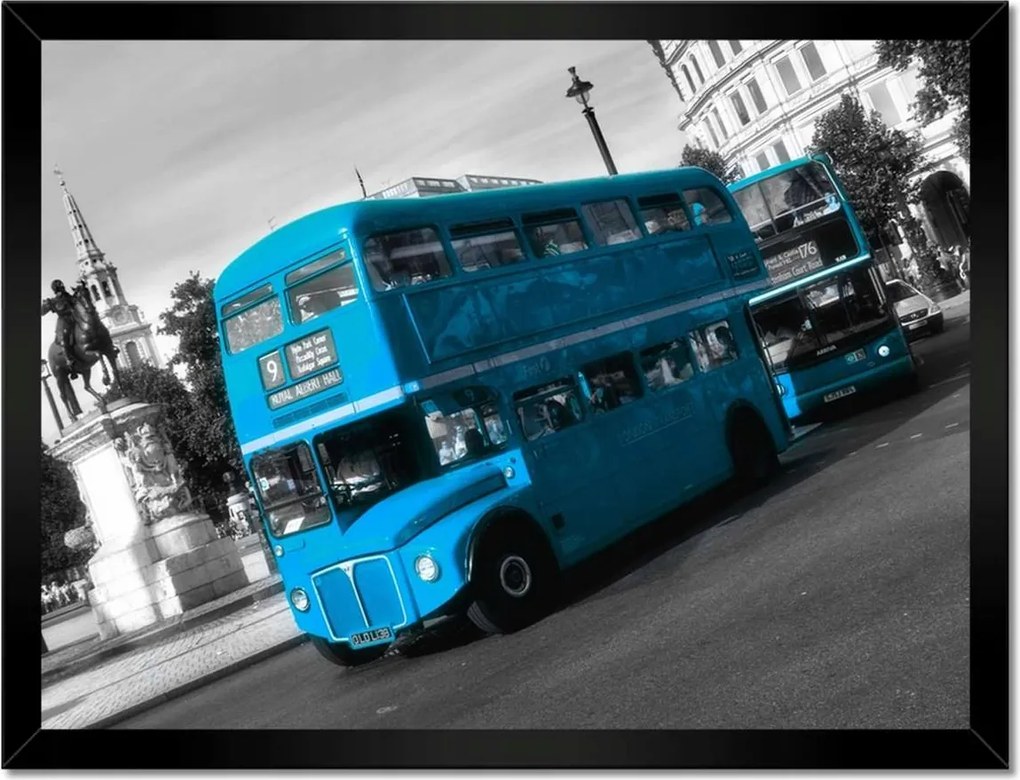 Plakátok keretben 40x30 London busz