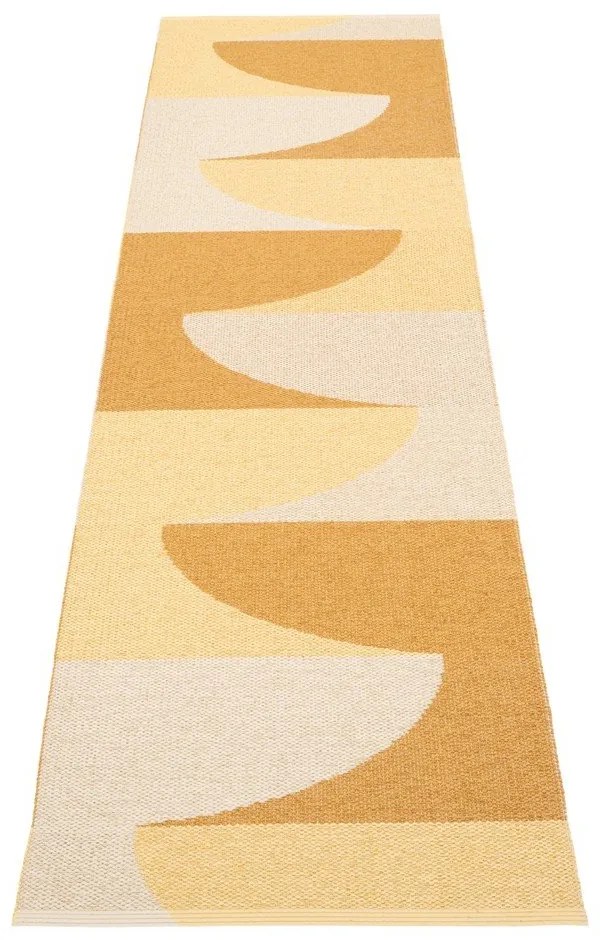 Okkersárga kültéri-beltéri futószőnyeg 70x270 cm Hill Ochre Pale Yellow – Pappelina