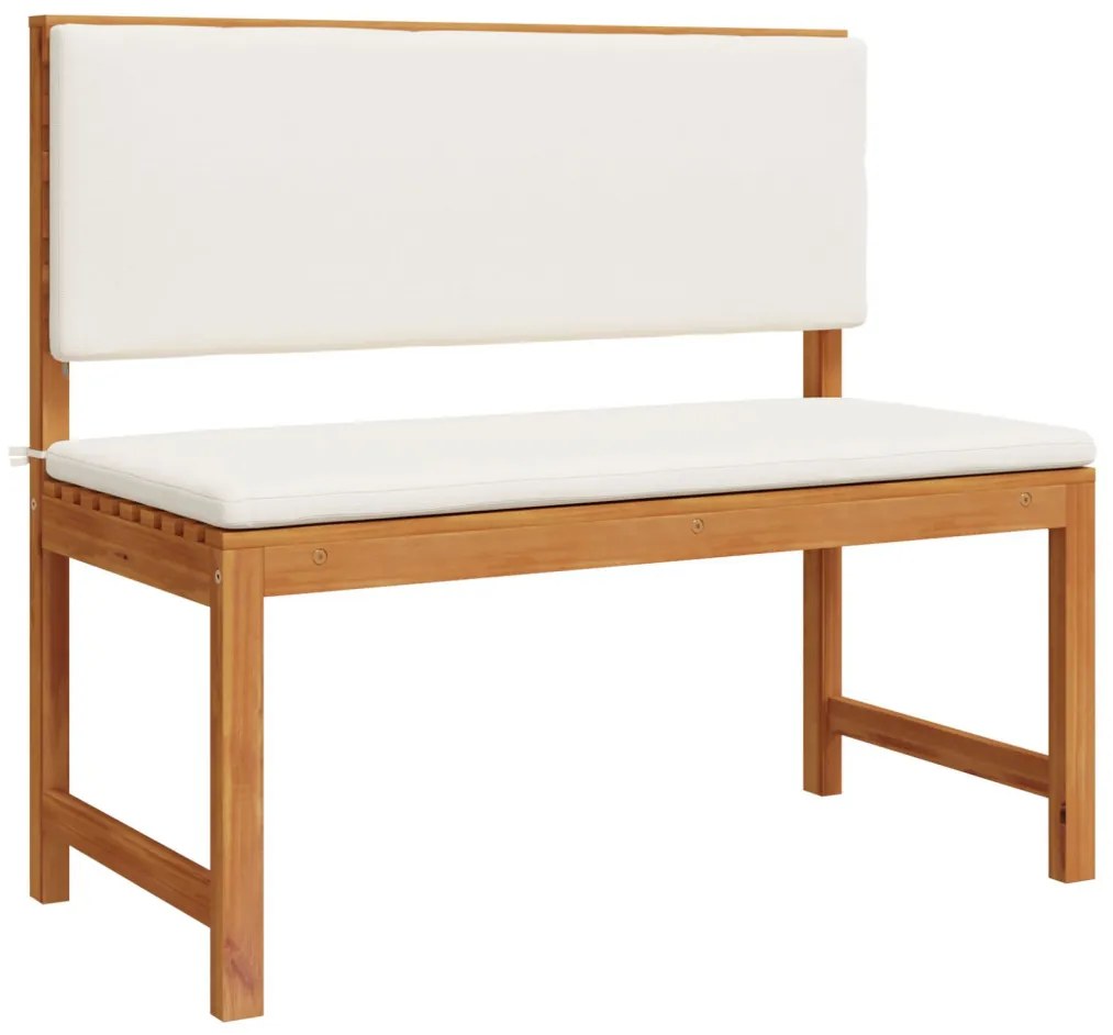 Kerti pad párnákkal 100x50x91 cm Tömör akácfából