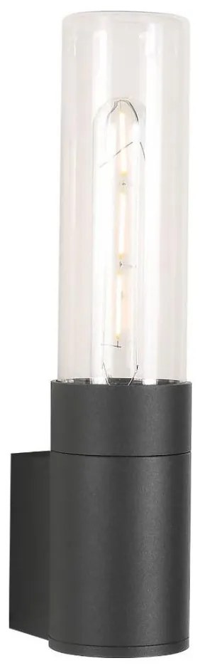 Zuma Line SJ17611 - Kültéri fali lámpa WALLY 1xE27/60W/230V IP54 fekete