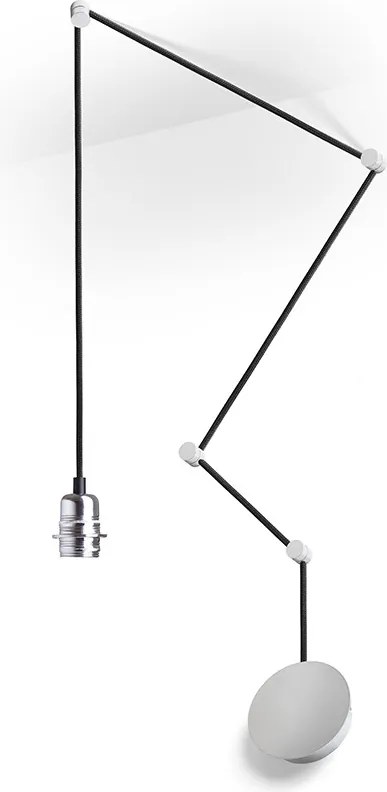 RENDL SPIDER I függesztő készlet fekete króm 230V LED E27 15W