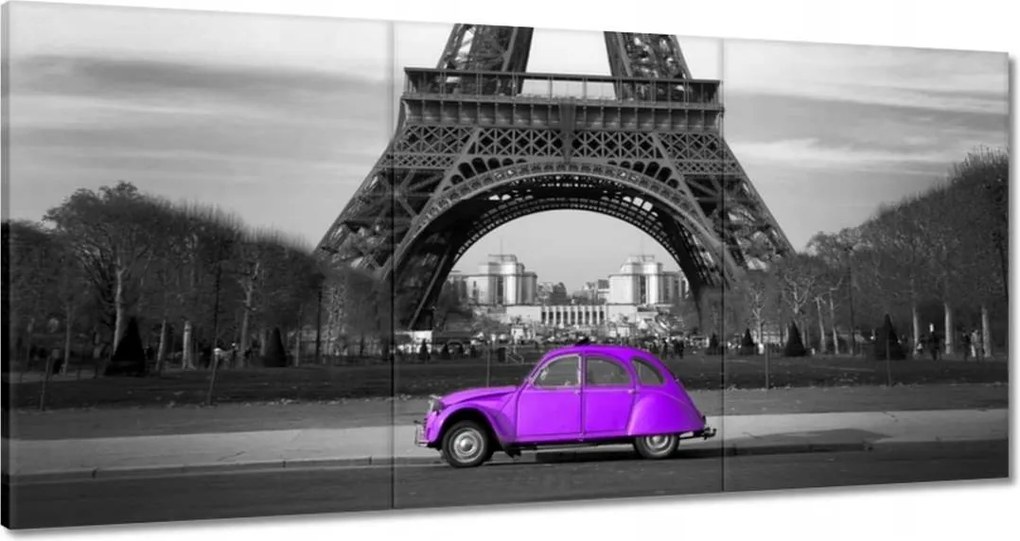 Vászonkép 120x60 Lila Citroen torony