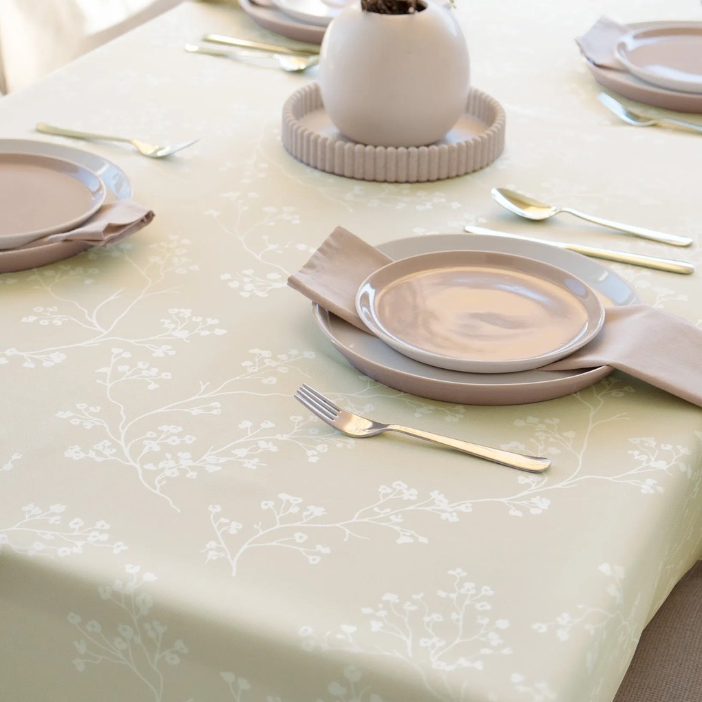 Goldea teflonbevonatú asztalterítő - indás növények 120 x 120 cm