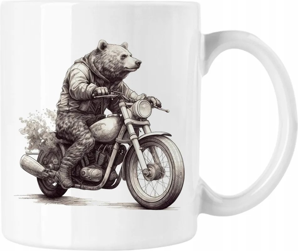 Moto Bögre Maci Motoros Biker 4 Fehér 330ml