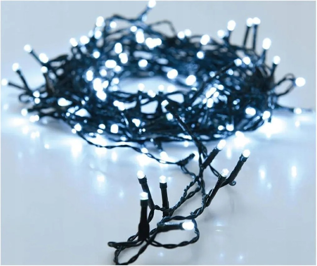 Karácsonyfa Lámpa Kültéri led fehér hideg karácsonyi 24m Tartós