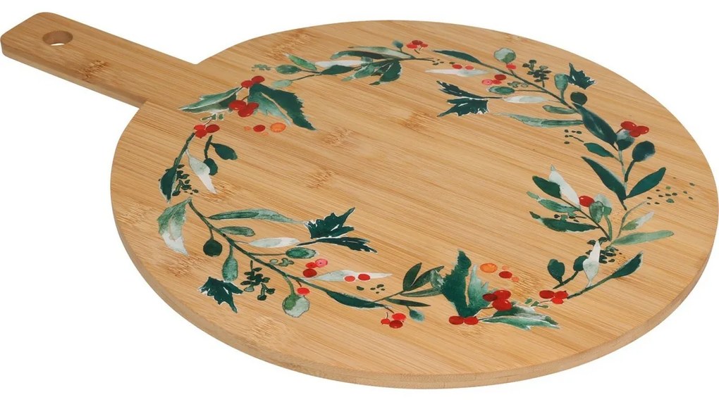 Koszorú I karácsonyi bambusz tálalódeszka