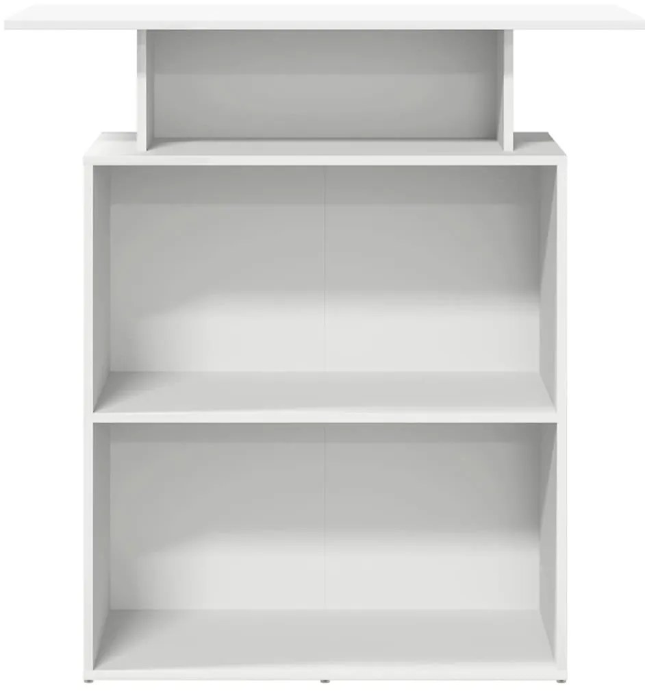Recepciós pult fehér 100x40x104 cm szerelt fa